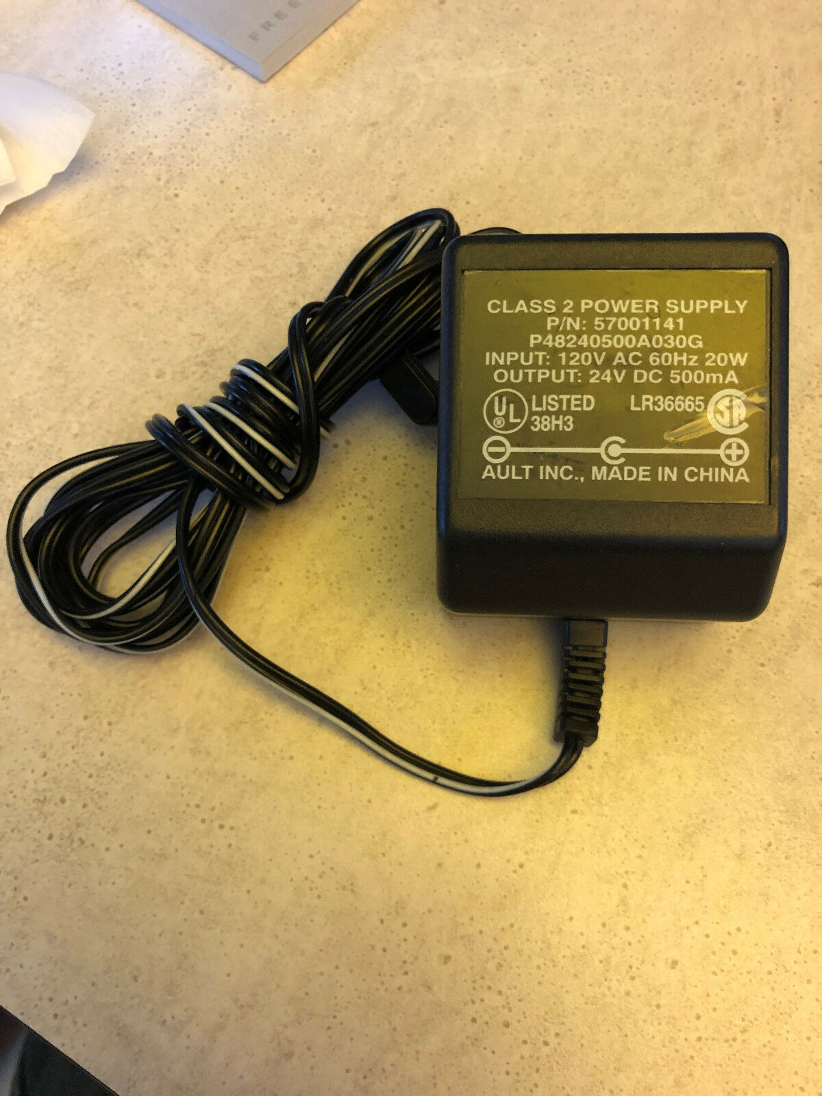 Brand New 24VDC 500mA LR36665 Power Supply for AULT P48240500A030G 570001141 ac adapter